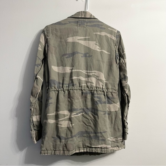 Rails Whitaker Tencel Linen Blend Camo Jacket w Faux Fur Lining Sz Medium Green - Picture 11 of 11